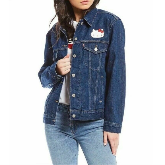 Hello Kitty X Levis Trucker Jean Jacket 